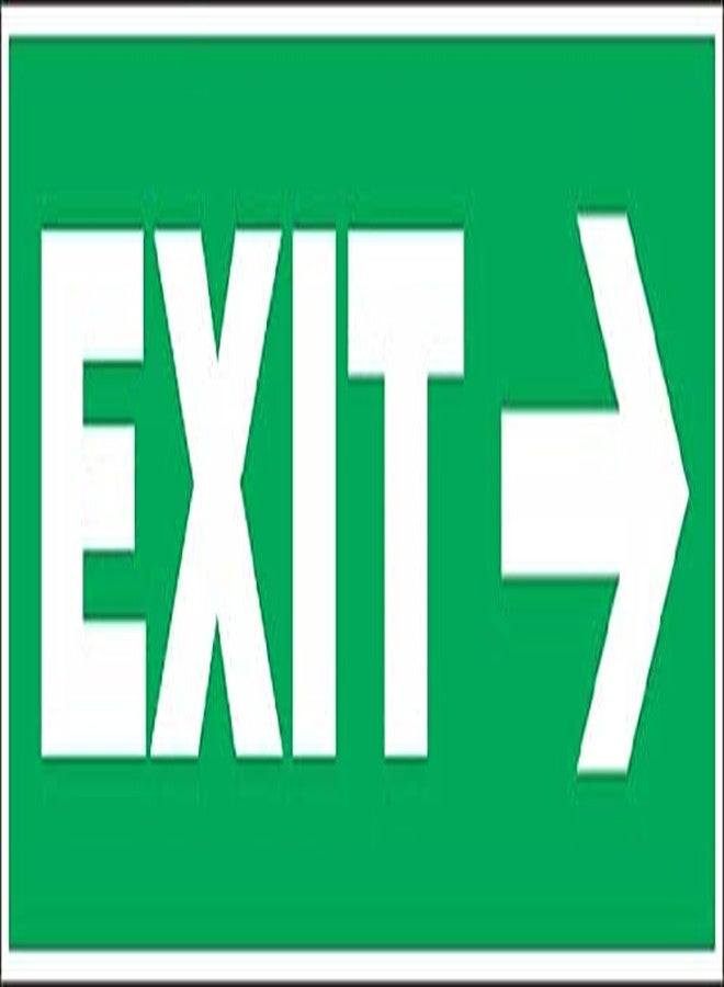 NS INVENTIVENESS - Exit Sign Board Eco Vinyl Sticker 6 Inch X 2 Inch - Image 2