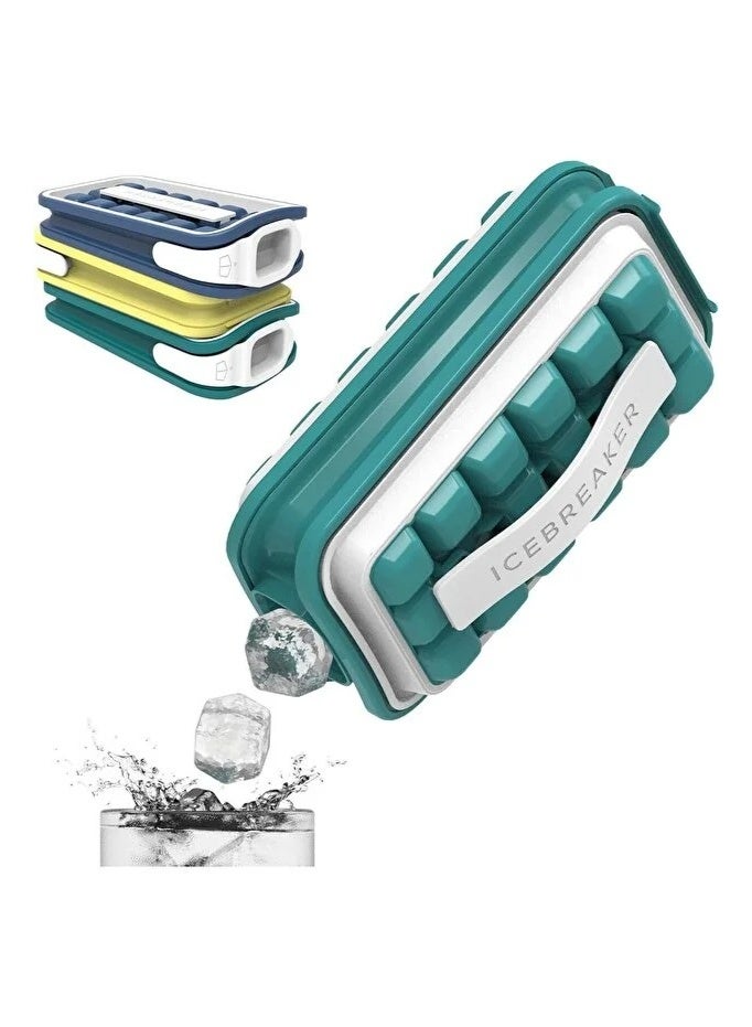 Jarrah Ice Cube Tray with Pop-Out Design Light Green BPA-Free Compact Portable Mold - Image 4
