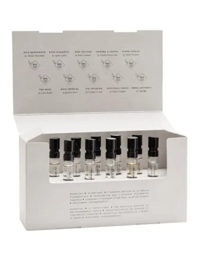 Essential Parfums مجموعة الاكتشاف – 10 × 2 مل عينات من عطر أو دو بارفان (للجنسين) - Image 1
