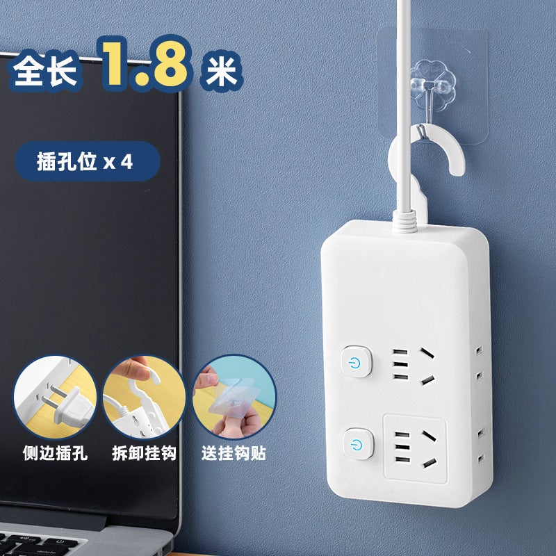 Smart Socket Usb Multi-Function Plug Independent Switch With Edge Plug Long Wire Wiring Board New National Standard Plug - Image 1