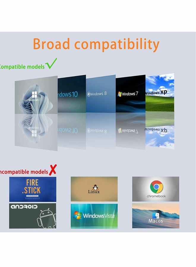 DUSALA USB to HDMI Adapter for Multiple Monitors 1080P Compatible with Windows XP/7/8/10/11 - Image 4