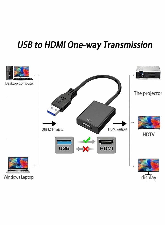 DUSALA USB to HDMI Adapter for Multiple Monitors 1080P Compatible with Windows XP/7/8/10/11 - Image 3