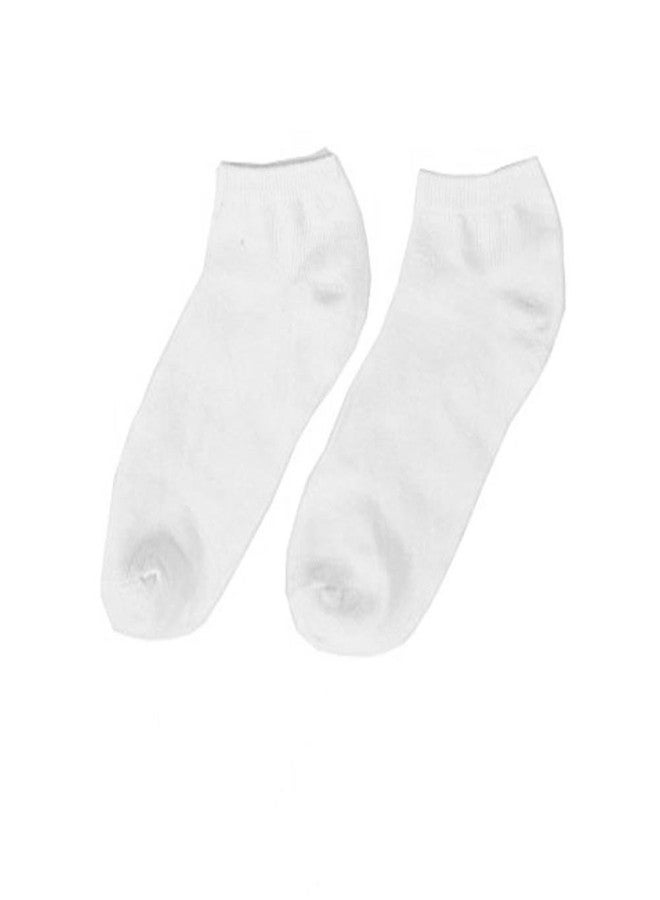ATB 12 Pairs Womens Ankle Socks Low Cut Fit Crew Size 6-8 Sports White Footies - Image 3