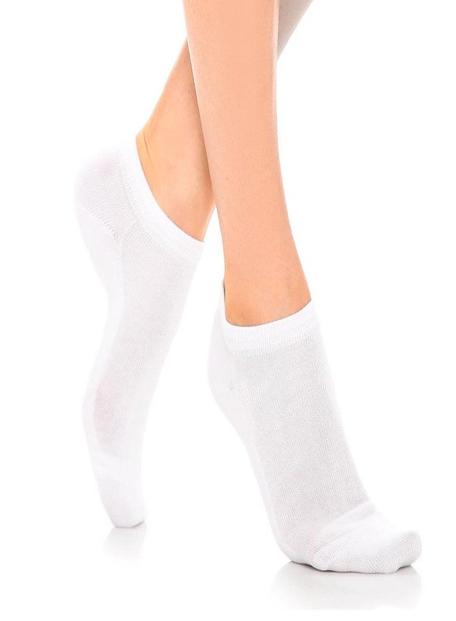 ATB 12 Pairs Womens Ankle Socks Low Cut Fit Crew Size 6-8 Sports White Footies - Image 2