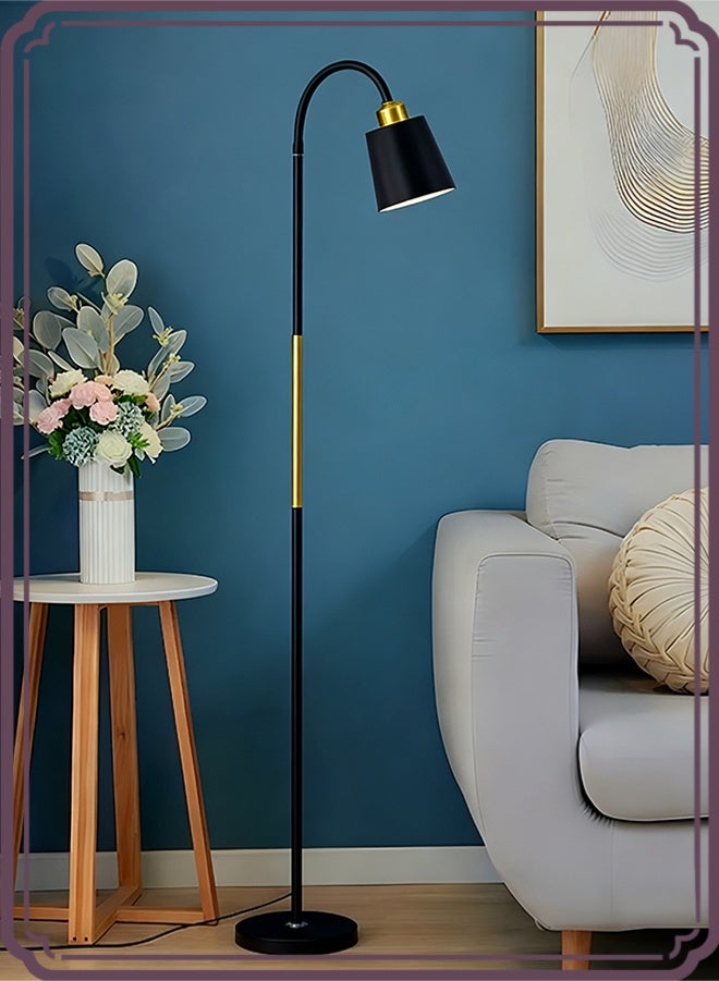 APEX Modern pleated aesthetic floor lamp, living room pole lighting, 3 colors brightness work lamp modern tall standing hanging light for living room bedroom reading - Image 1