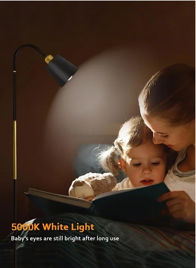 APEX Modern pleated aesthetic floor lamp, living room pole lighting, 3 colors brightness work lamp modern tall standing hanging light for living room bedroom reading - Image 4