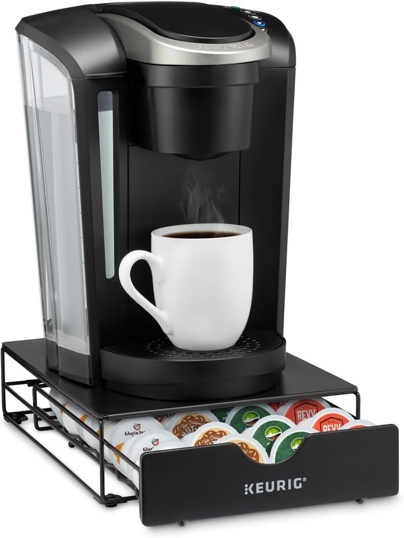 Keurig Slim Non-Rolling Storage Drawer, Coffee Pod Storage, Holds up to 24 K-Cup Pods, Black, Storage Drawer - 24ct, 9.2 x 3.3 x 12.2 inches - Image 4