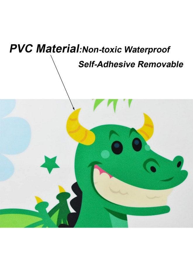 Maydahui Princess Knight Wall Stickers Castle King Cartoon Dragon Wall Decal (22 x24 Inch) for Kids Room Nursery Living Room - Image 4