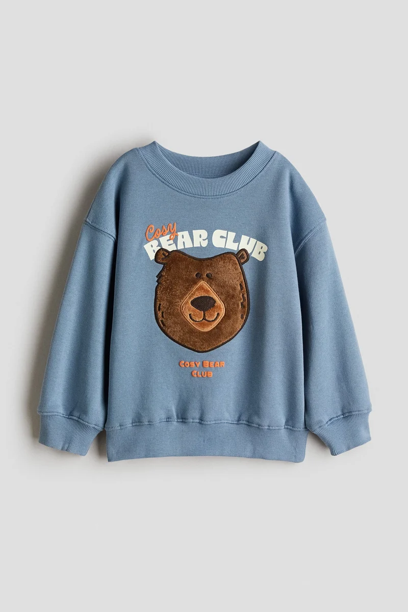 H&M Printed crew-neck sweatshirt