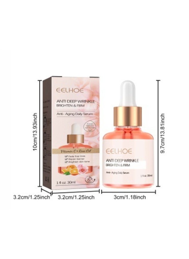 EELHOE - Squalane + Vitamin C Rose Oil,Has The Effect Of Moisturizing, Anti Deep Wrinkle, Brighten&Firms,Suitable For All Skin Types 30ml - Image 1