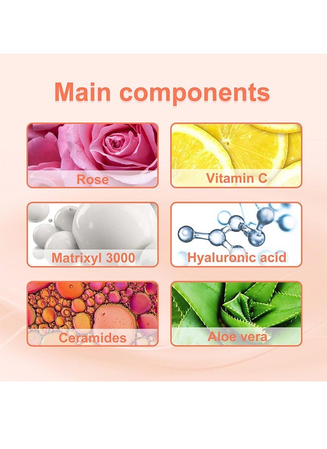 EELHOE - Squalane + Vitamin C Rose Oil,Has The Effect Of Moisturizing, Anti Deep Wrinkle, Brighten&Firms,Suitable For All Skin Types 30ml - Image 1