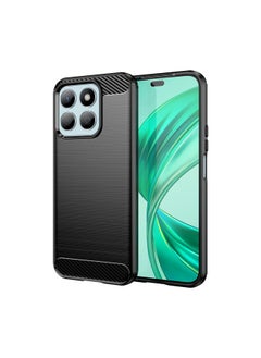Zaboon For Honor X8b Brushed Texture Carbon Fiber TPU Phone Case(Black)  - Image 1