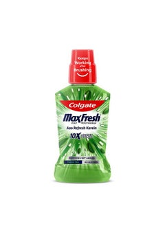 Maxfresh Plax Antibacterial Mouthwash, 24/7 Fresh Breath With Natural Tea Extracts, Alcohol Free Mouth Wash Liquid For Bad Breath - 500Ml Fresh Tea (Complete Oral Care)
