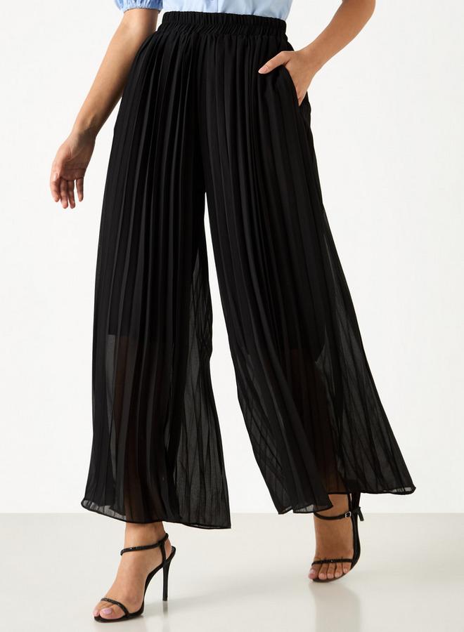 2Xtremz Pleated Pants with Pockets and Elasticated Waistband - Image 1