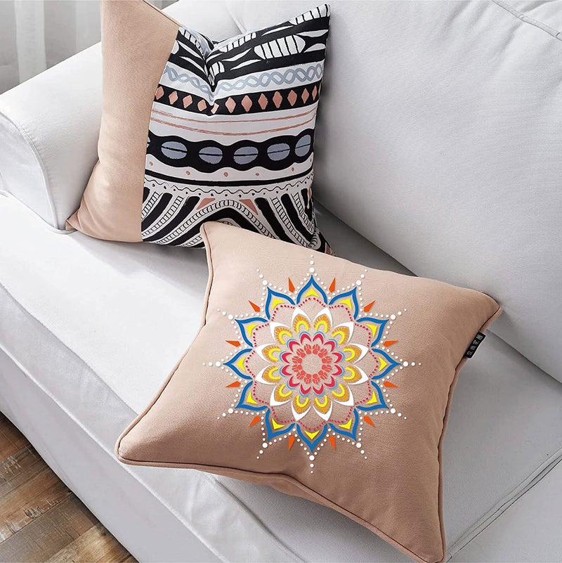 Ivanas 12 Pack Large Reusable Mandala Stencil Laser Cut Painting Template for Floor Furniture Wall Tile Fabric Painting DIY Decor - Image 5