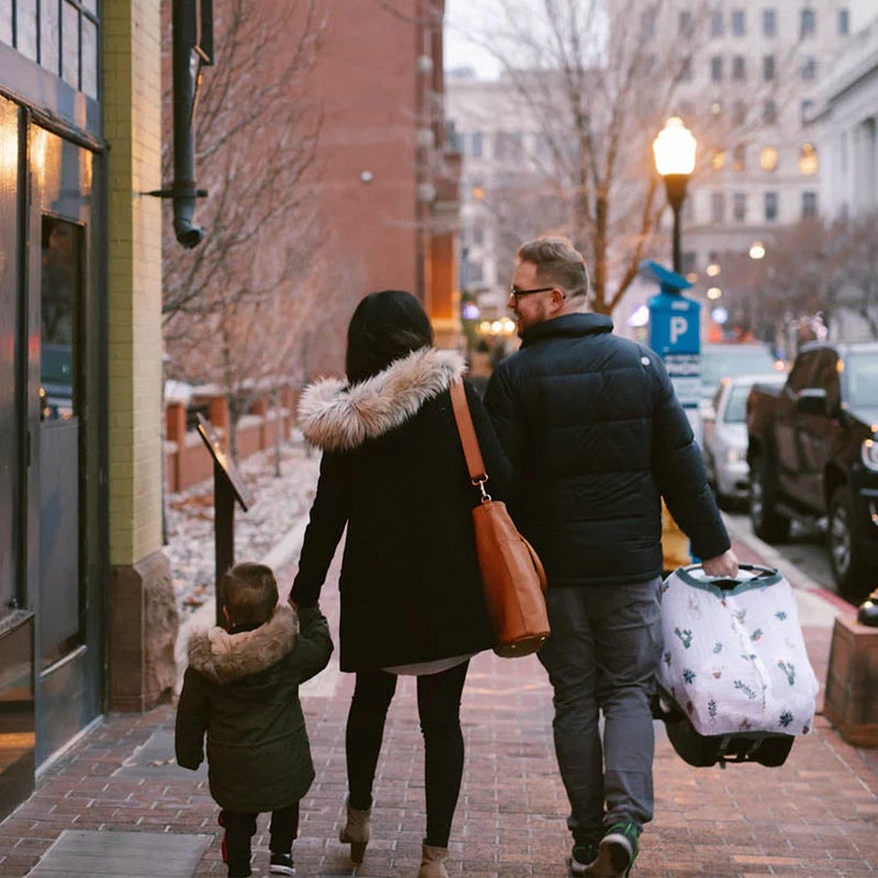 Little Unicorn Breathable Car Seat Canopy | Magnetic Closure Cover & Universal Fit | Protection & Privacy for Baby (Prickle Pots) - Image 3