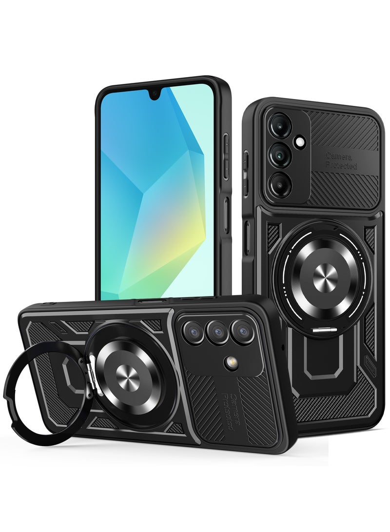 Case Cover Shock Resistant Protect Camera TPU + PC Compatible with Samsung Galaxy A16 (Black) - Image 1