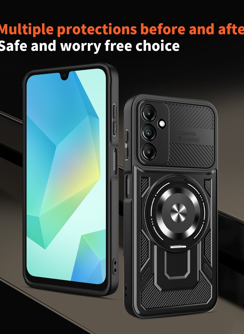Case Cover Shock Resistant Protect Camera TPU + PC Compatible with Samsung Galaxy A16 (Black) - Image 5