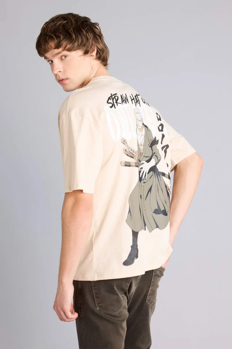 ديفاكتو Boxy Fit One Piece Print T-Shirt
