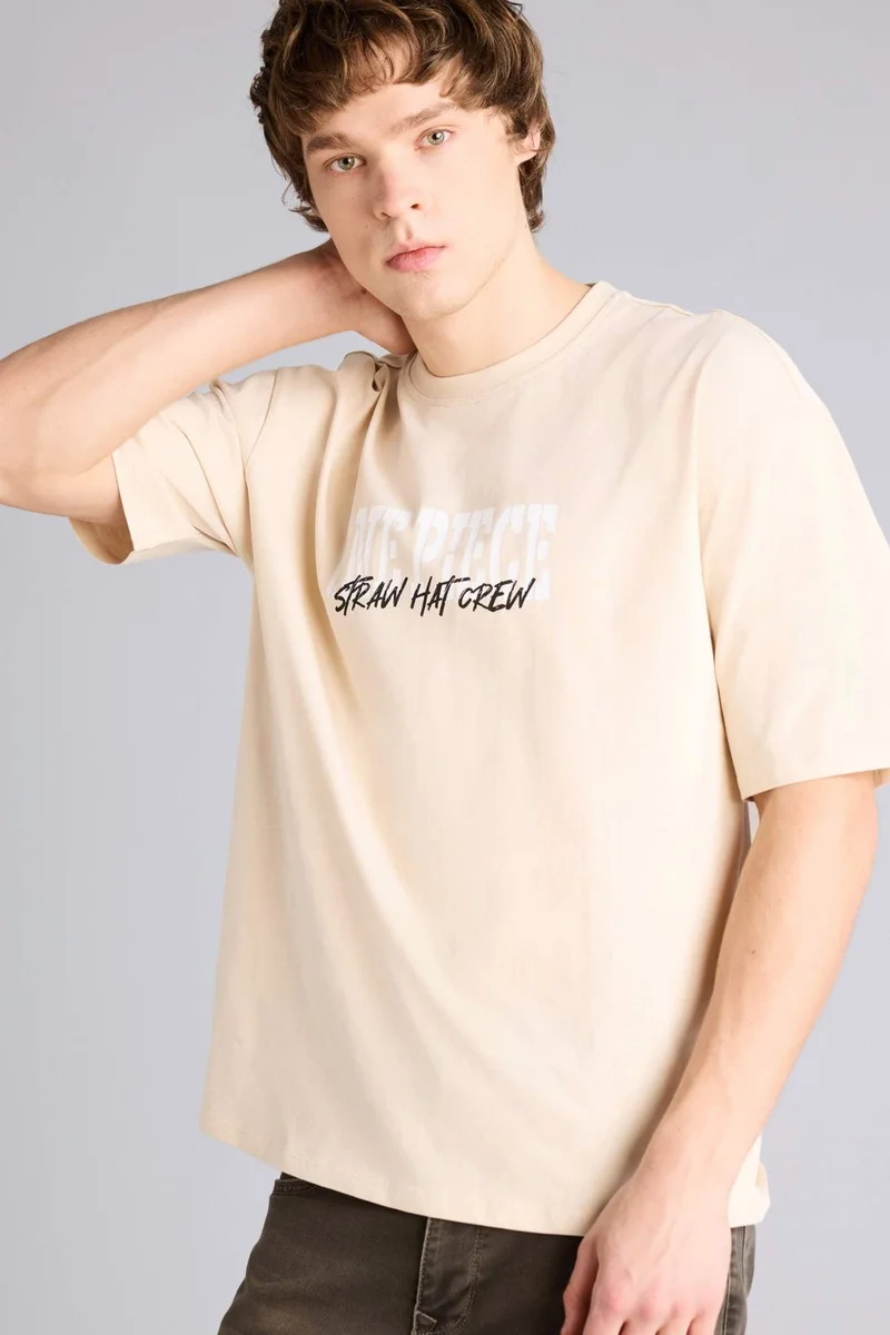 ديفاكتو Boxy Fit One Piece Print T-Shirt