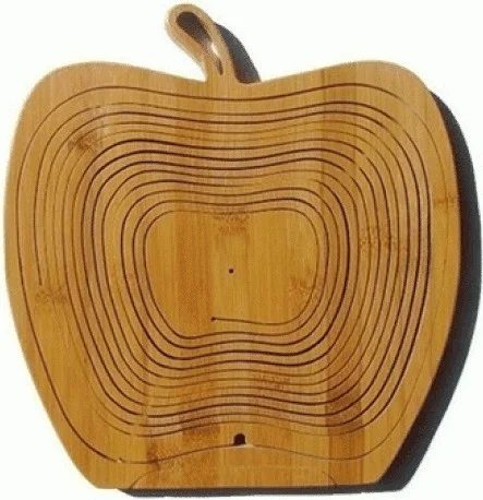 ANKA Decorative Foldable Bamboo Trivet and Bread Basket