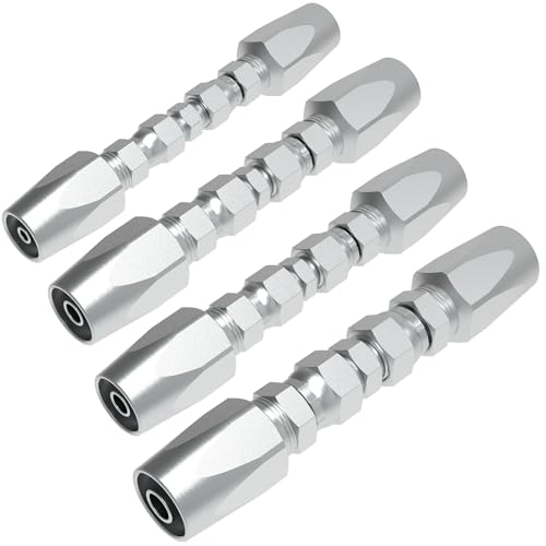 KOUTIANWU 4PCS Reusable Hydraulic Hose Field Repair Kit 12 38 14 for Hydraulic Hose Crimper Fittings Size 08060604 - Image 1