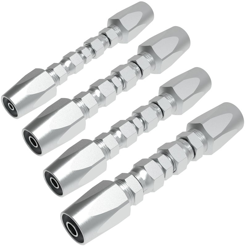 KOUTIANWU 4PCS Reusable Hydraulic Hose Field Repair Kit 12 38 14 for Hydraulic Hose Crimper Fittings Size 08060604 - Image 2