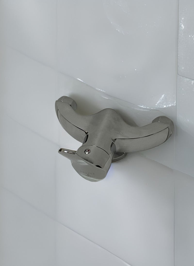 Shattaf mixer set without shower, silver - Image 2