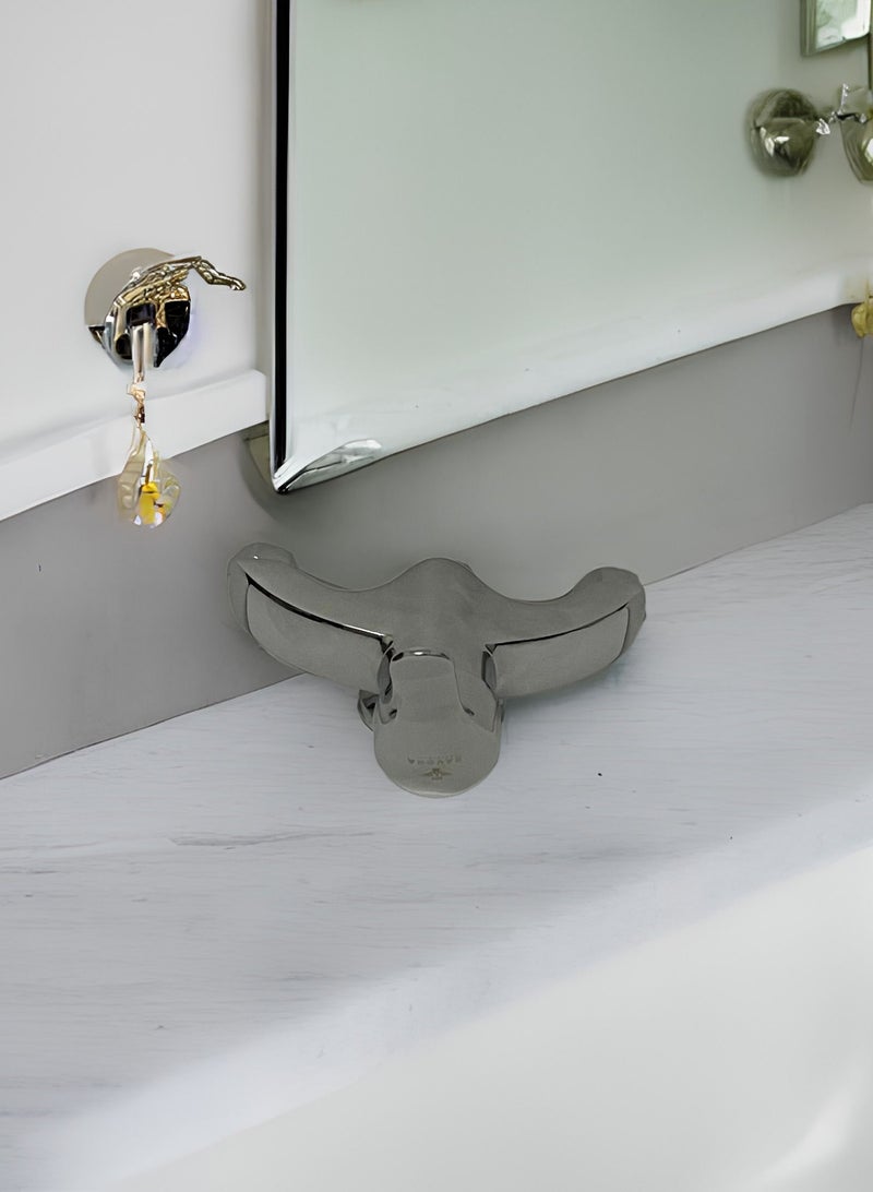 Shattaf mixer set without shower, silver - Image 4