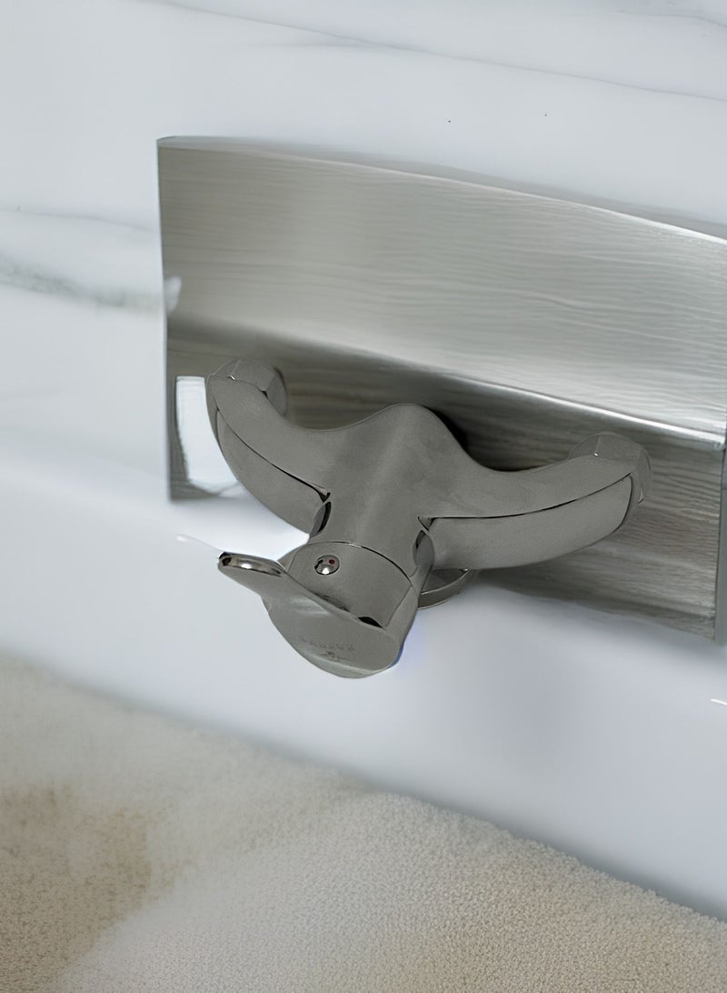 Shattaf mixer set without shower, silver - Image 3