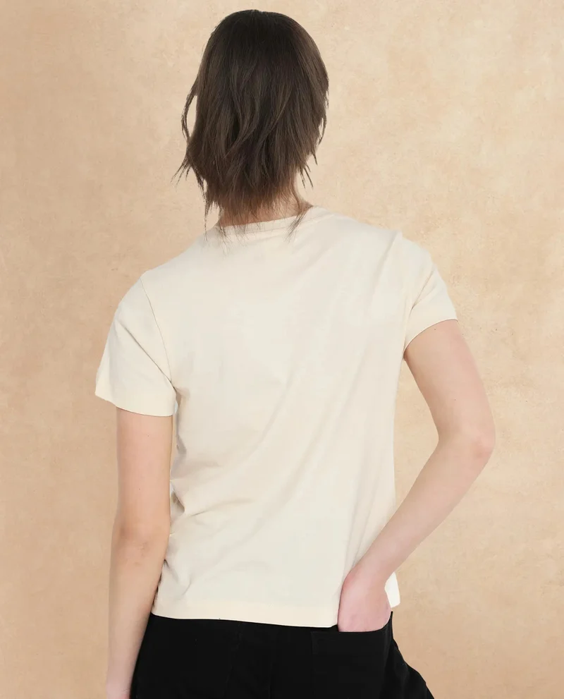 Rareism Women's Soft Cotton-Poly Blend T-Shirt