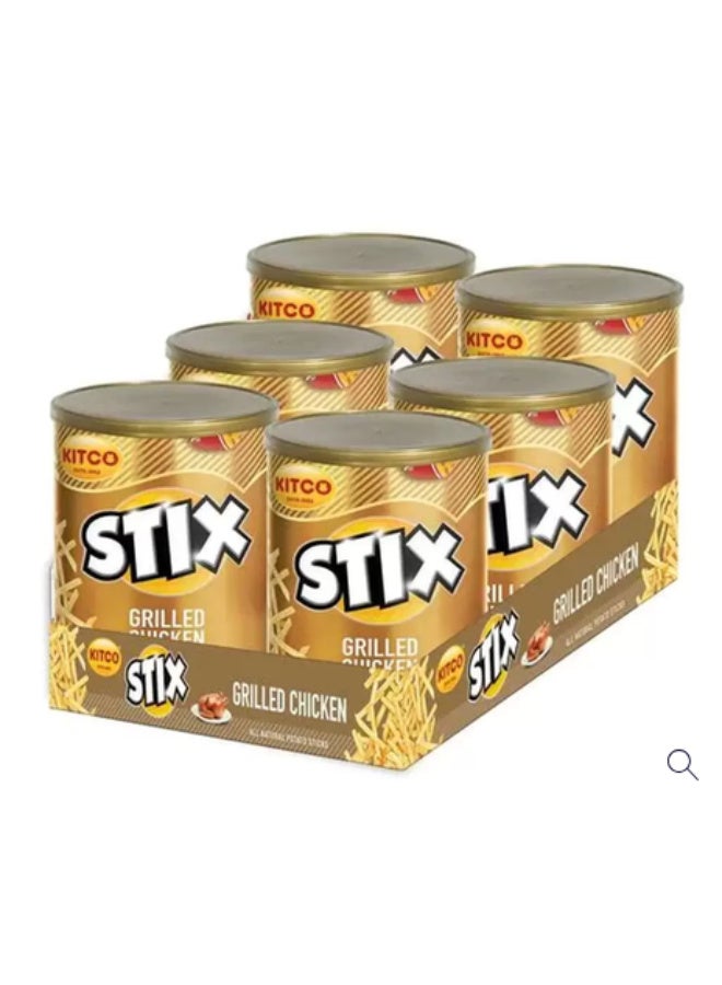 Kitco Potato Stix With Grilled Chicken Flavor- 6X40gms
