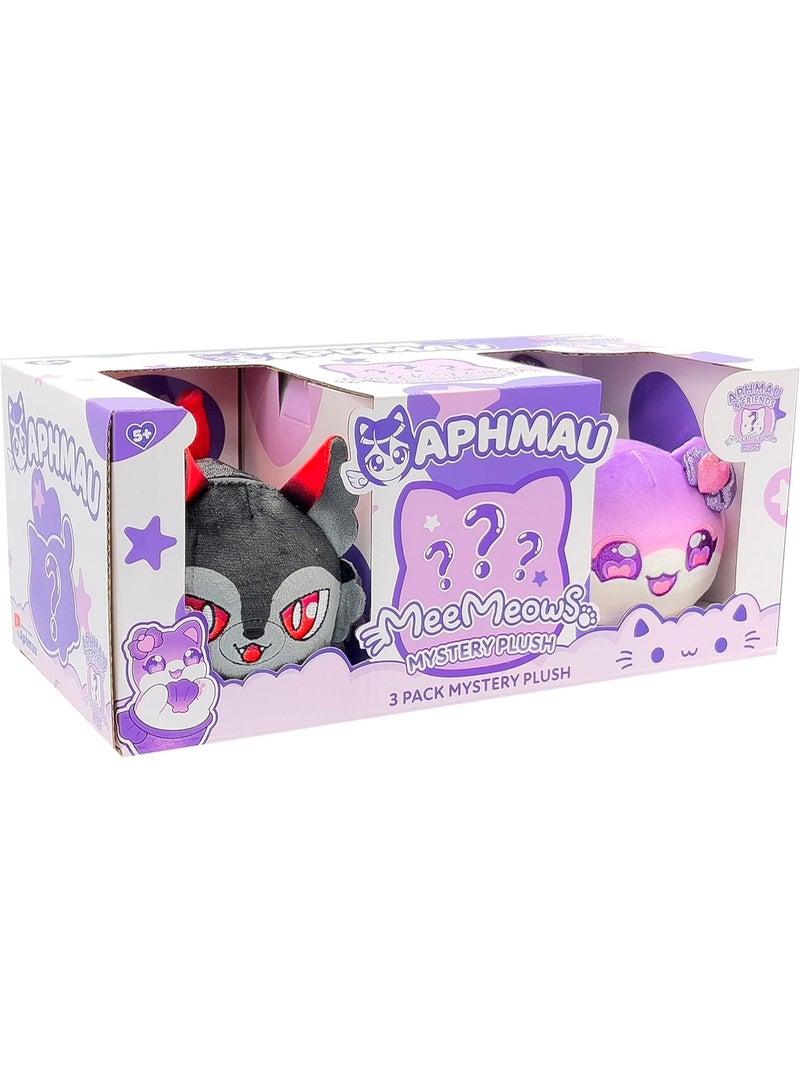 Aphmau MeeMeow 6-Inch Plush 3-Pack – Mermaid Aphmau, Ultima Aaron & Mystery Cat, Official Collectible Stuffed Toy Set for Kids - Image 4