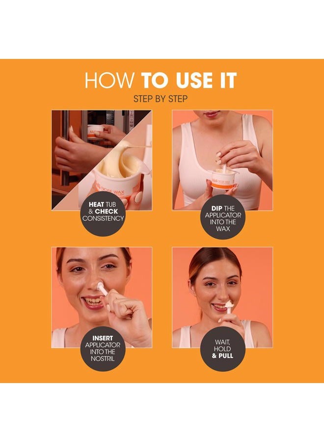Nad's طقم شمع الأنف للرجال والنساء - طقم إزالة شعر الأنف بسرعة وسهولة، 1 قطعة - Image 4