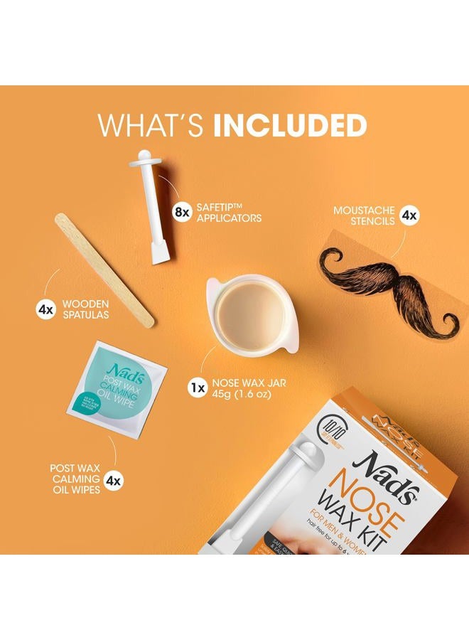 Nad's طقم شمع الأنف للرجال والنساء - طقم إزالة شعر الأنف بسرعة وسهولة، 1 قطعة - Image 2