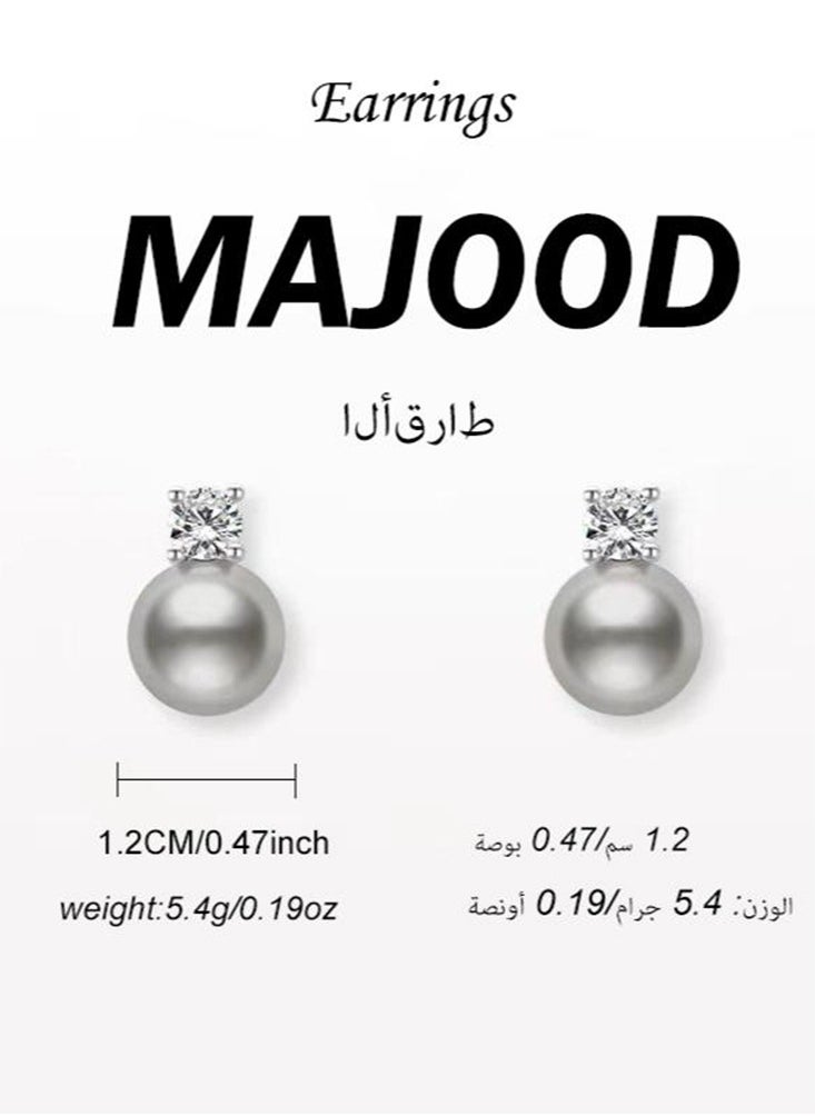 موجود مجموعة عقد من اللؤلؤ وأقراط من اللؤلؤ  - Image 5