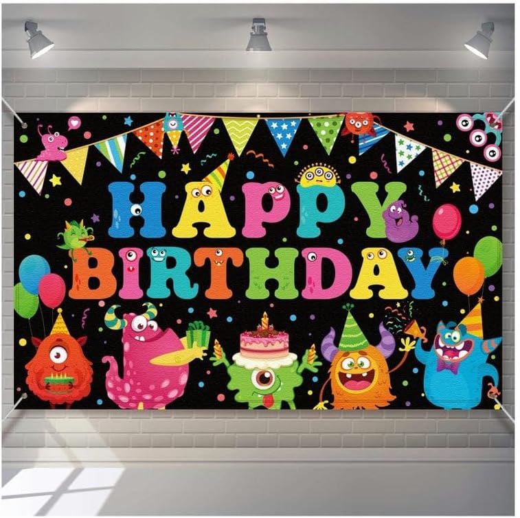 ARS Graphics ARS Graphics Happy Birthday Backdrop Banner