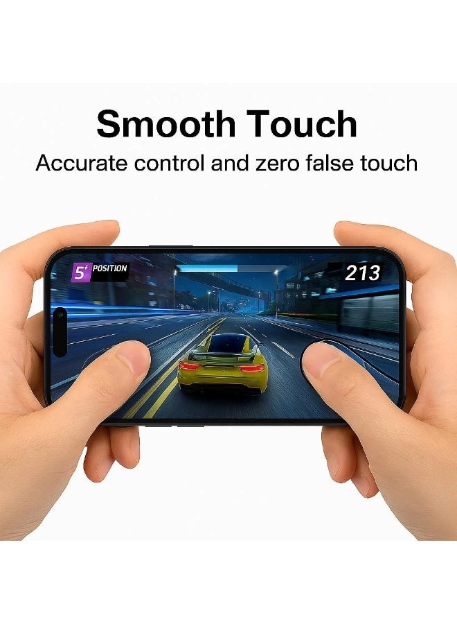 iPhone 17 Pro Max Privacy Screen Protector, HD Tempered Glass Film for 17 Pro Max Anti Spy, No Bubbles Anti-Scratch, 9H+ Hardness, Military Grade Shatterproof, 1-Second Auto-Install - Image 4