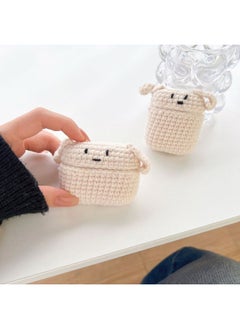 Airpods 4 Headphone Protective Case Cartoon Plush Doll For Apple1/2/3 Gen Pro Wireless Bluetooth Soft-Color:Plush Soft Shell-Short Ears Dog-Model:Airpods 1/2 Generation (protective Cover)