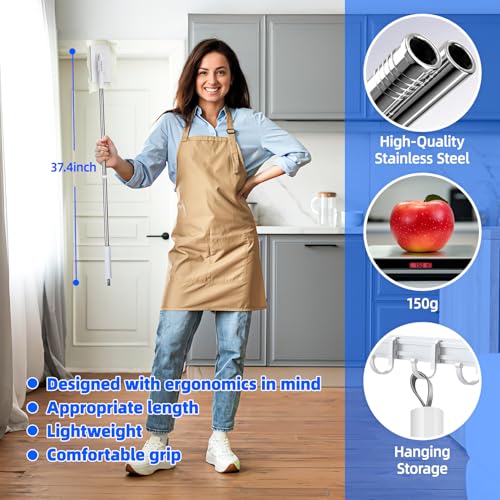 KZKR Snap Grip Mini Mop, No-Touch Disposable Lazy Mop, Easy Mopping Flat Dust Mop for Small Spaces, 1 Second Installation - Image 4