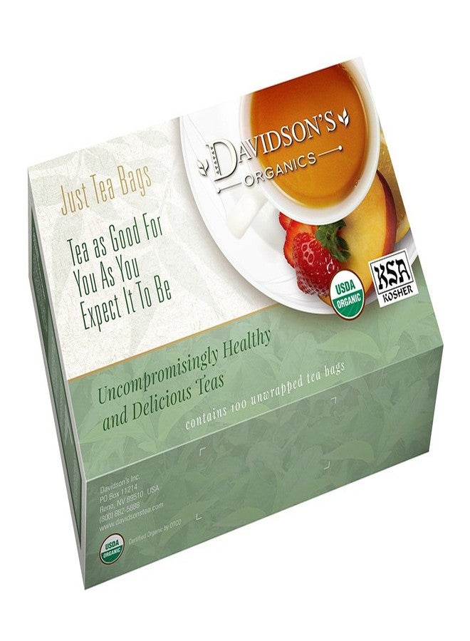 Davidson's Organics, South African Green Rooibos, 100-count Unwrapped Tea Bags - Image 1