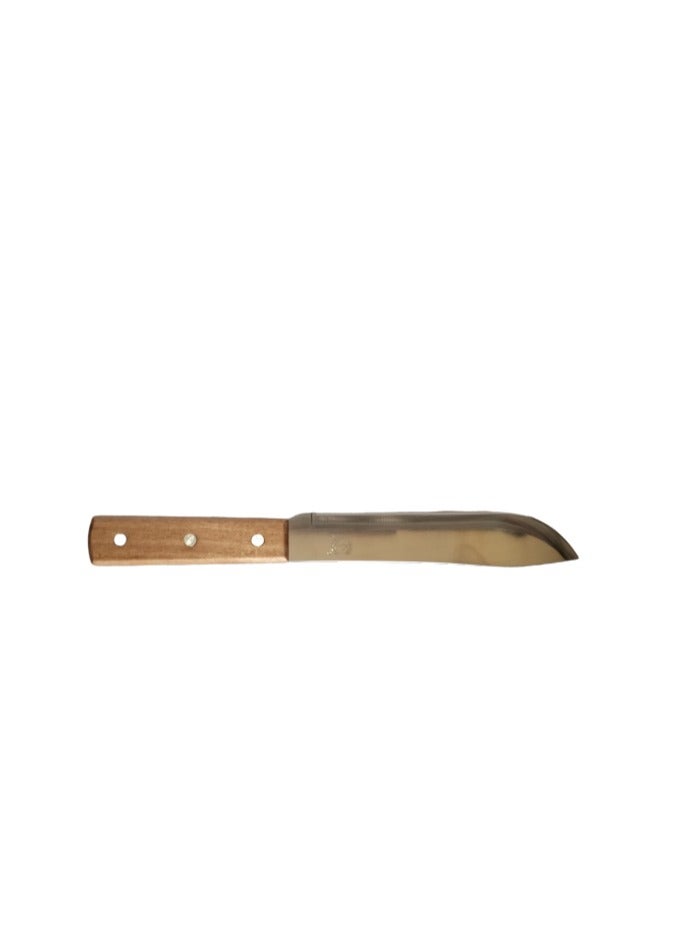 Stainless steel knife with long wooden handle KM-7076 - Image 2