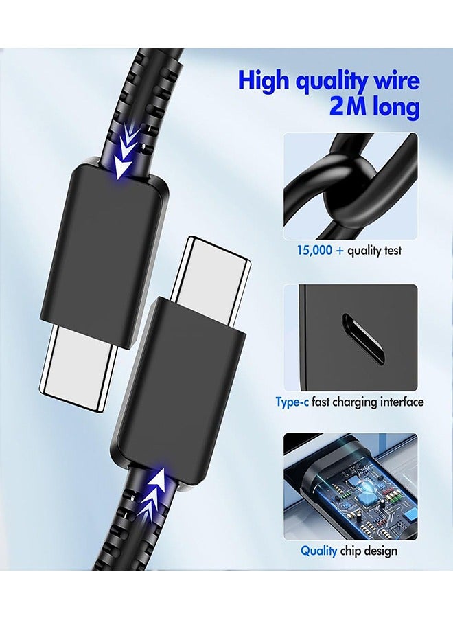 45W Super Fast Phone Charger Travel Adapter for Samsung, Power Adapter with USB Type-C Plug and 2M Cable  - Image 5