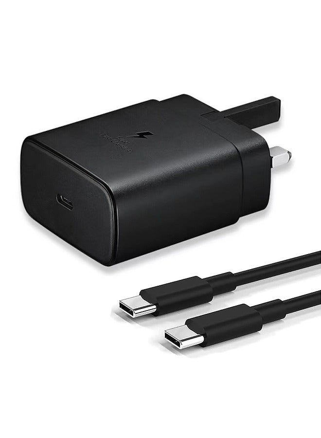 45W Super Fast Phone Charger Travel Adapter for Samsung, Power Adapter with USB Type-C Plug and 2M Cable  - Image 1
