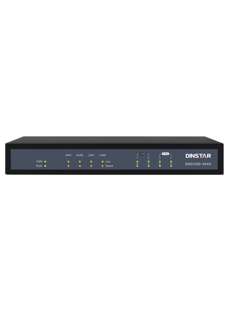 DINSTAR DAG1000-4S4O 4S4O Hybrid Analog VoIP Gateway - Image 1