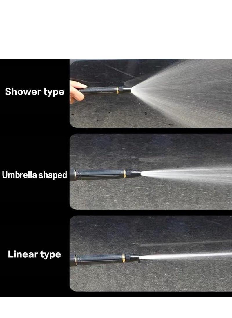 EHOME Upgrade Car Washing Water Gun Garden Hose Nozzle Sprayer, Metal High Pressure Leak-proof Water Hose Nozzle with 3 Adjustable Spray Patterns for Garden Watering And Car Pet Washing  - Image 2