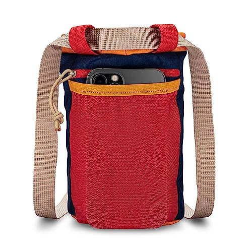 Oso Supply Co - Chalk Bag for Rock Climbing, Bouldering Chalk Bag Bucket with Quick-Clip Belt, Zippered Pockets and Pouch - Perfect Indoor/Outdoor Rock Climbing Gear Equipment (Midnight Blue/Red) - Image 3