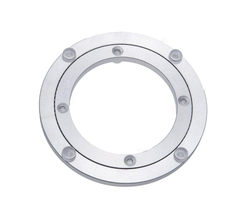 Dailydanny Aluminum Heavy Duty Lazy Susan Rotating Turntable Bearing Swivel Plate Hardware for Dining-Table (6 inch) - Image 1