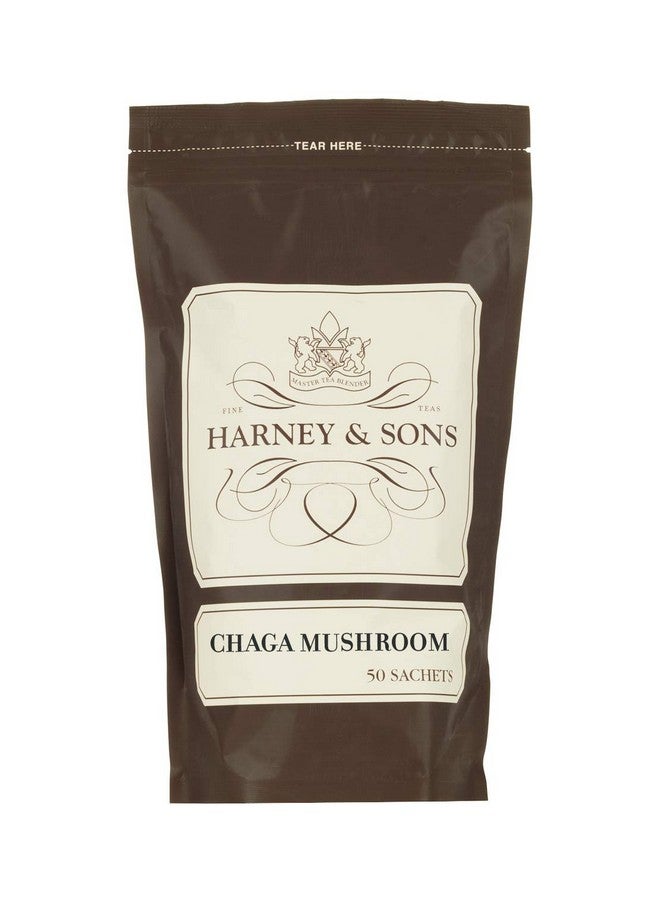 Harney & Sons Chaga Mushroom Tea, Bulk Bag Of 50 Sachets