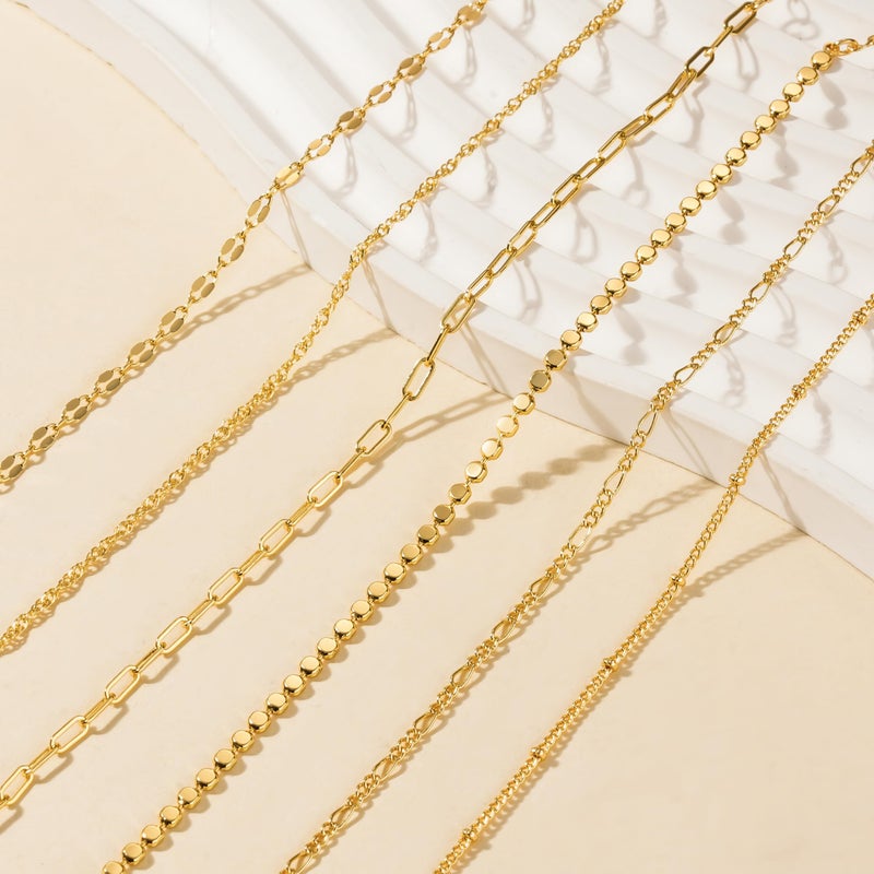 Tewiky Waterproof Gold Bracelets for Women Non Tarnish - Dainty Stack 14K Gold Plated/Sterling Silver Chain Bracelets Set Adjustable Trendy Jewelry for Women - Image 5